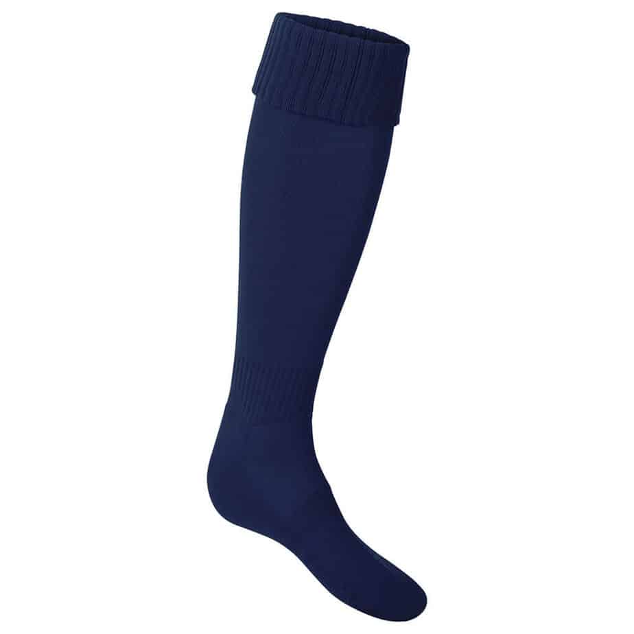 Navy Football/Hockey Socks