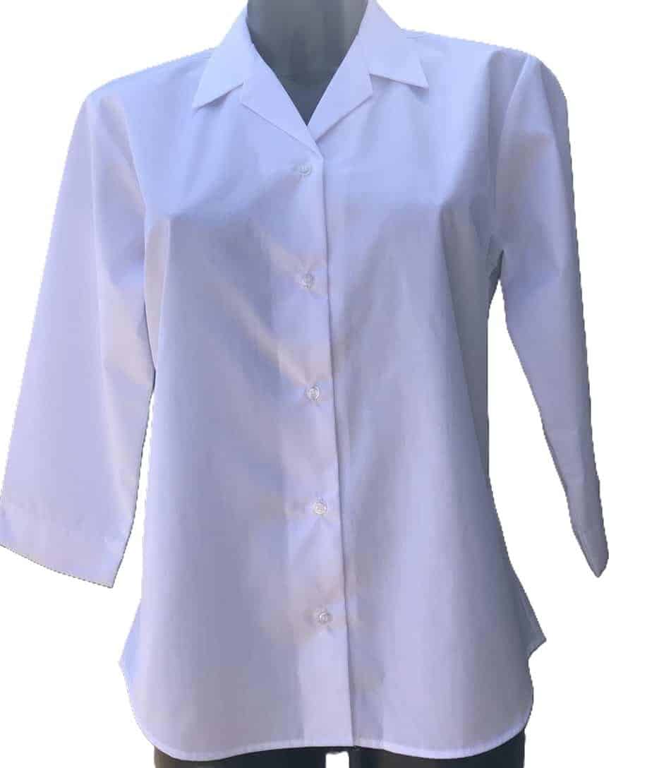 Twin Pack 3/4 Sleeve Rever Collar Blouse (Year 10 & above only)